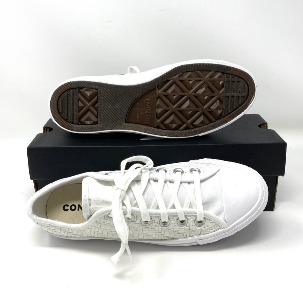 Converse Chuck Taylor All Sneaker Womens Logo Low Top White Egret Canvas 564354F - Picture 2 of 11